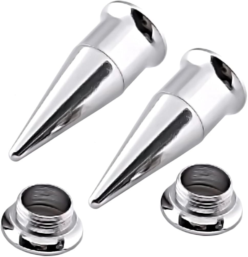 PiercingJ Unisex Pair 2 in 1 Stainless Steel Taper Piercing Ear Tunnel Stretcher