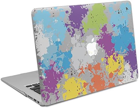 MIxUP MacBook Air 13 Inch Glossy Clear Crystal Hard Shell Case Cover for MacBook Air 13.3" (Model: A1369 / A1466) - Colorful Splash Paint (MXP-A13x-SPLAmou)