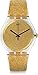 Swatch Women's 41mm Gold-Tone Plastic Band & Case Quartz Analog Watch SUOK122