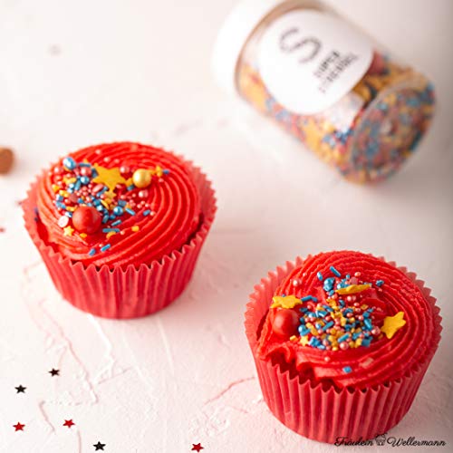 Super Streusel Superheld (90g) | Zuckerstreusel für Kuchen Kekse Torte uvm. | Alle Zutaten aus der EU | Streuselmix aus Hamburg bekannt aus TV & Print | Ohne AZO-Farbstoffe (90g) – Bild 6