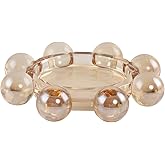 DONOUCLS Crystal Candle Holders Pillar Candlestick Decorations for Home Party Dinner Christmas, Suitable for Large Cylindrica