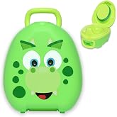 My Carry Potty - Dinosaur Travel Potty, Award-Winning Portable Toddler Toilet Seat for Kids to Take Everywhere