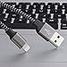 EverDigi 3Pack 6FT Lightning to USB Cable, Premium Nylon Braided Charging Cable Cord Compatible with iPhone 7/7 Plus/6/6s/6 plus/6s plus, iPhone 5/5s/5c,iPad, iPod & More (Black)