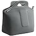Neoprene Lunch Bag by GOPRENE | GREY | X-LARGE | Insulated Reusable Gourmet Lunch Tote Bags For Women Men Kids With Zipper | Utensil Pocket | 14 x 13 x 6.5 inches