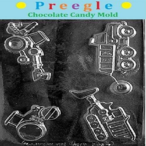 Construction Vehicles Dump Truck, Bulldozer Chocolate Candy Mold