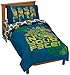 Nickelodeon Teenage Mutant Ninja Turtles in Your Face 4 Piece Toddler Bed Set – Super Soft Microfiber Bed Set Includes Toddler Size Comforter & Sheet Set (Official Nickelodeon Product)