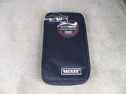Locking Box Mod Soft Side E-Cig Vaping Device and Accessory Storage Case in Midnight Black by Vaultz