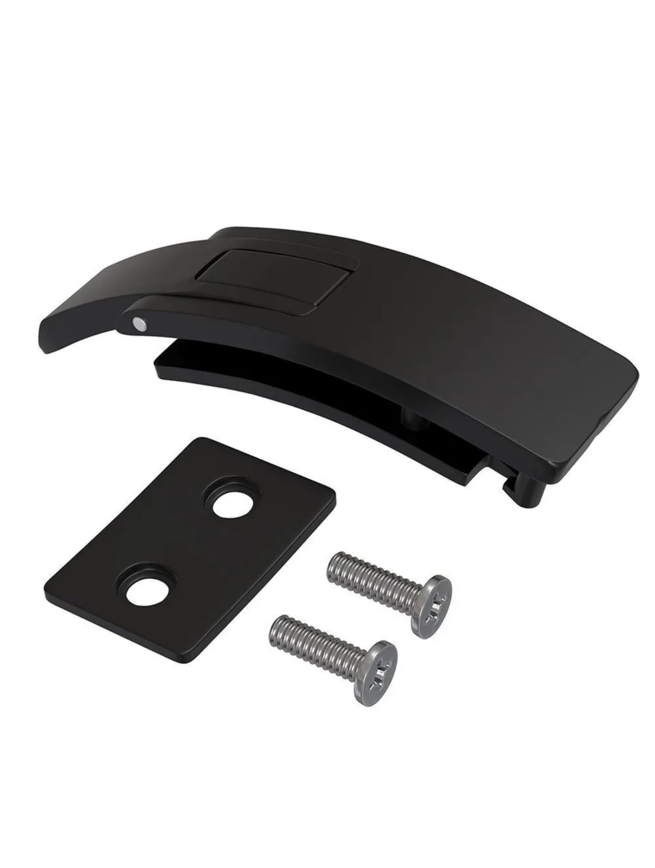 Replacement Lever Buckle for 10MM Weight lifting and Powerlifting Belts Fast Tightening and Quick Release Black Chrome (Black)