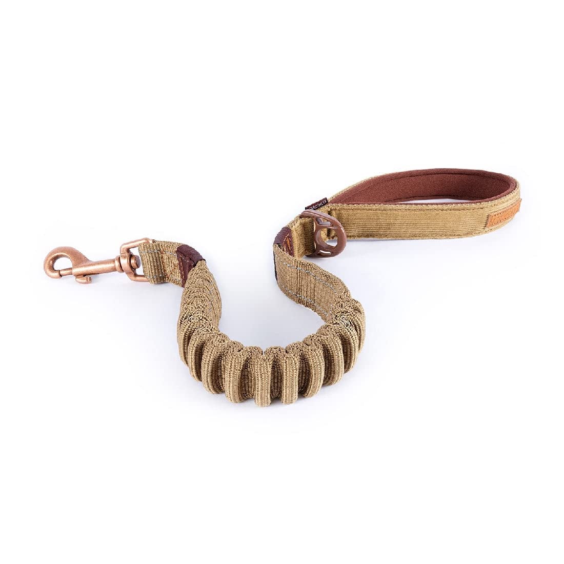 EZYDOG Zero Shock Dog Lead | Zero Shock Technology, 0.6m, Small, Medium, Large Dogs, Comfortable Padded Handle, Traffic Control, 25 inches (Corduroy)