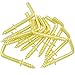 Shells 50PCS Gold Color Copper Plated Metal Right-angle Hooks 7 Shape Screw Hooks Self-tapping Screws Hooks L Shape Hooks 1 Inch