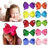 Shemay Grosgrain Ribbon Boutique Big Hair Bows Alligator Clips for Baby Girls Toddlers Teens Women Kids Barrettes 20pcs