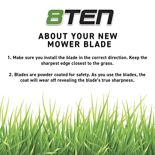 8TEN LawnRAZOR High Lift Blade 21 inch Deck for MTD Cub Cadet TroyBilt