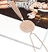Long Necklaces For Woman Disk Circle Pendant Necklaces Tassel Fringe Necklace Set Statement Pendant (rose gold)