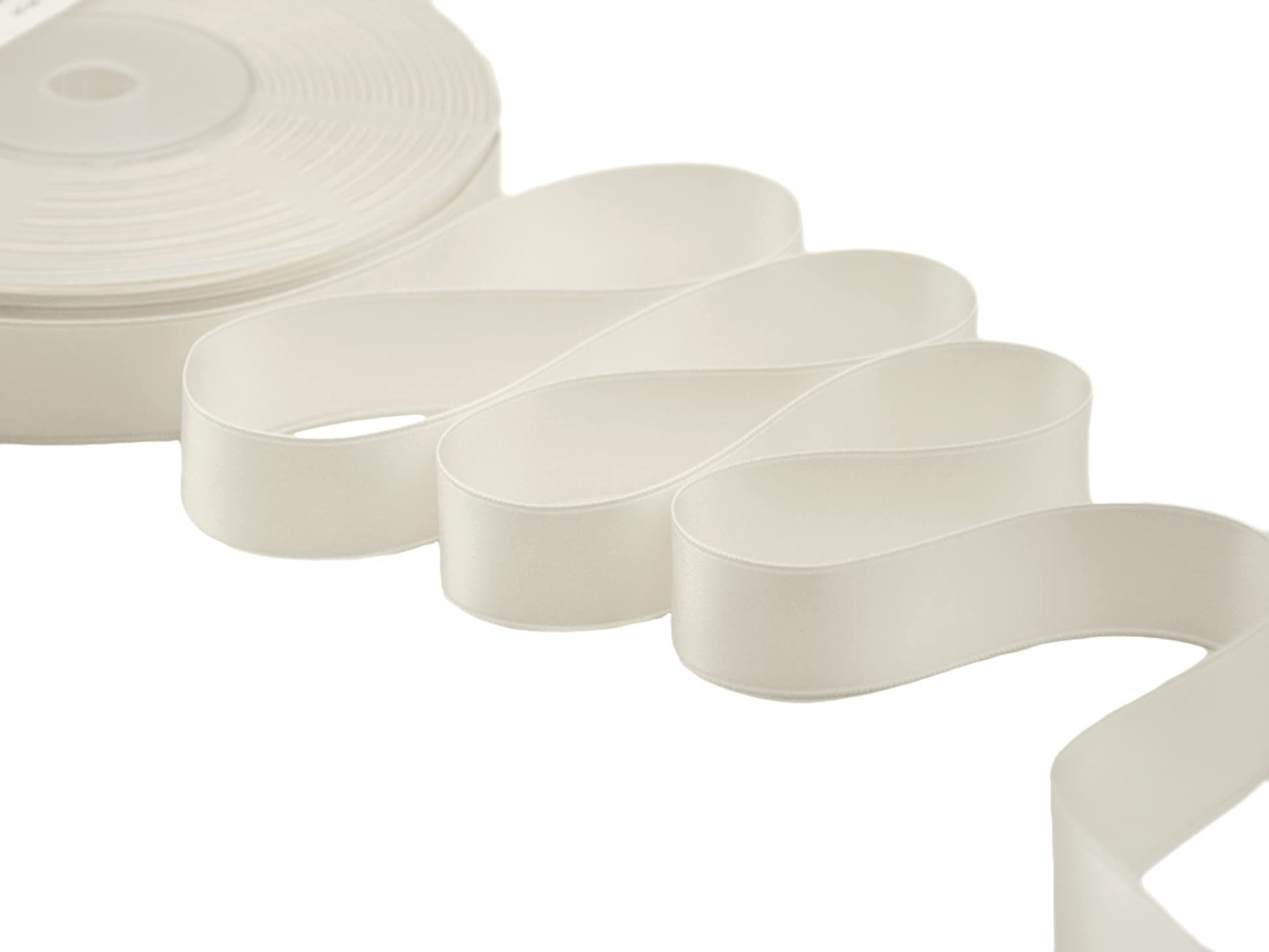 Furlanis Ribbon, Satin, Natural White, 25 mm x 25 m