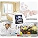 Otao Humidity Meter Color Digital LCD Screen Multifunctional Hygrometer Temperature Humidity Gauge Indoor Humidity Monitor Sensor Room Thermometer with Alarm Clock/Thermometer/Voice Control Backlit