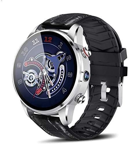 Wristwatch Smart Watch Classical Business Men Android 7.1 1.39inch Bluetooth 4G Support SIM Card WiFi GPS Smart Watches Men Smart Wristband (Color : Black) meyeye