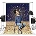 Allenjoy 5x7ft Dark Blue Gold Glitter Photography Backdrop Golden Bokeh Shining Spots Photo Background Newborn Baby Portrait Pictures Product Still Life Photoshoot Props Studio Booth