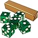 Trademark Poker 19mm A Grade Serialized Set of Casino Dice (Green)