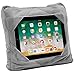GoGo Travel Pillow for Ipad Tablet Holder, Airplane Neck Pillow, Multi functional 3 in 1 Cushion Lap Desk for On The Go or at Home - Train, Car, Bus, Plane or in Bed - Great Gift for Kids (grey)