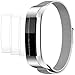 Wristband for Fitbit Alta HR 2017 Alta 2016 with Screen Protectors, AFUNTA 3 Pack Anti-scratch TPU Protective Films, with 1 Magnetic Stainless Steel Wristband Bracelet 6