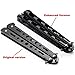 Icetek Sports 44484 Metal Enhanced Practice Balisong Butterfly Knife Trainer, Black