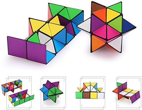 Nakenja Magic Star Cube Infinity Cube Transforming Geometric Puzzle for Kids Teens Adults