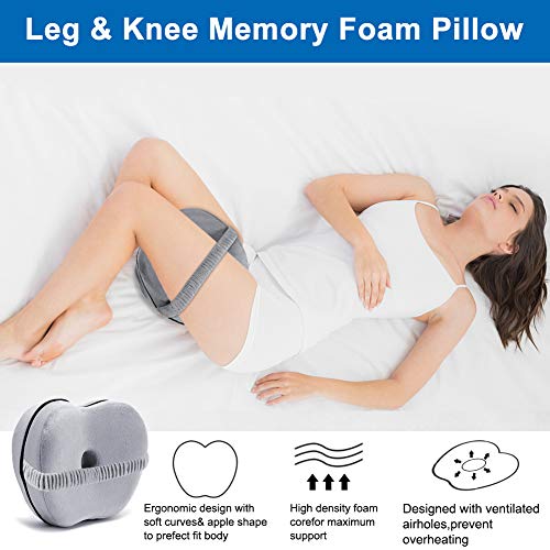 Knee Pillows for Sleeping,APLOS Orthopedic Memory Foam Leg Pillow for
