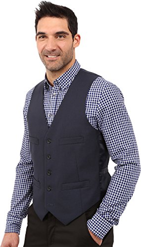Kenneth Cole REACTION Men's Slim Fit Separate Vest Blue XX-Large