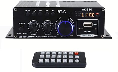 Amazon Co Jp Kkmoon パワーアンプ Ak380 40w 40w ミニオーディオパワーアンプ ポータブル サウンドアンプ スピーカーアンプ 車 ホーム Diy 工具 ガーデン