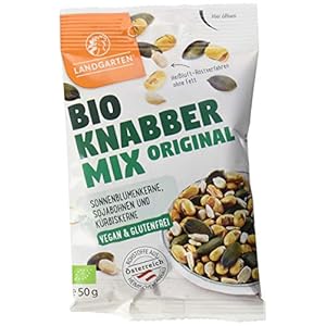 Landgarten | proteinreiche Mischung aus gerösteten und gesalzenen Sojabohnen, Sonnenblumenkerne und Kürbiskernen | 1 x…