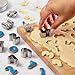 Cake Boss Decorating Tools 9-Piece Stainless Steel Number Fondant and Cookie Cutter Set