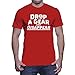 Drop A Gear and Dissapear - Muscle Car Fan Men's T-Shirt (Red, X-Large)