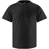 Boys Rash Guard Short Sleeve Swim Shirt UPF+ 50 Rashguard for Toddler Teens Water Sun Shirts Swim Wear Quick Dry