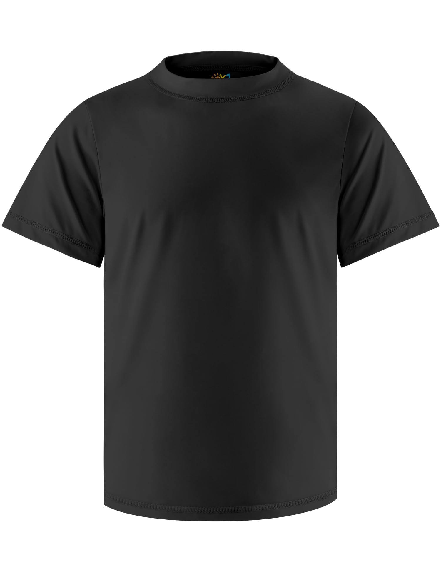 Photo 1 of OYJ Boys Rash Guard Short Sleeve Swim Shirts UPF+ 50 Rashguard for Beach Surfing Fishing Swim Top Water Shirt 12-14Y Black