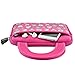 7-8 inch Tablet Sleeve, KOZMICC 7-8 inch Tablet Ultra-Portable Neoprene Carrying Sleeve Case Bag with Accessory Pocket for Apple iPad Mini, Amazon Fire HD, Samsung, Nabi, Kids Tablet - Pink Owl