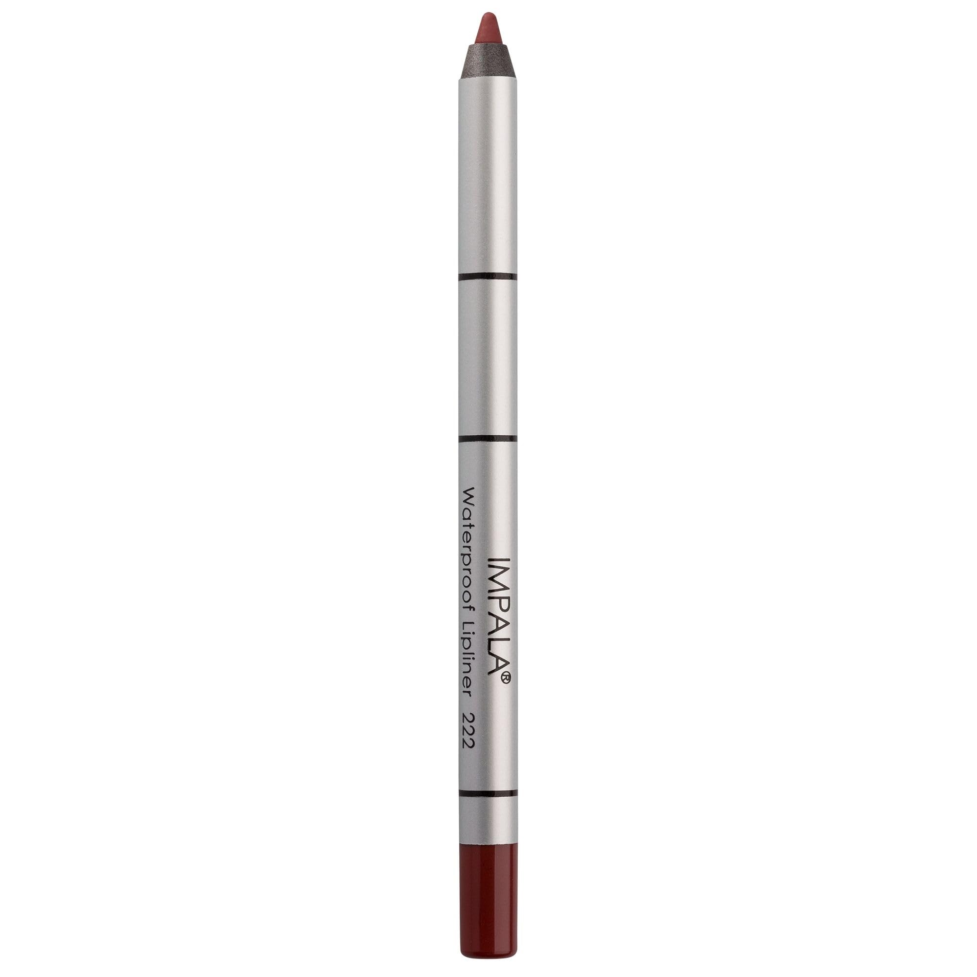 IMPALA | Creamy Waterproof Lip Pencil Deep Berry Color 222 | Permanent Lip Liner | Waterproof Lip Pencil | Long-lasting Lip Liner | Volumizing Effect