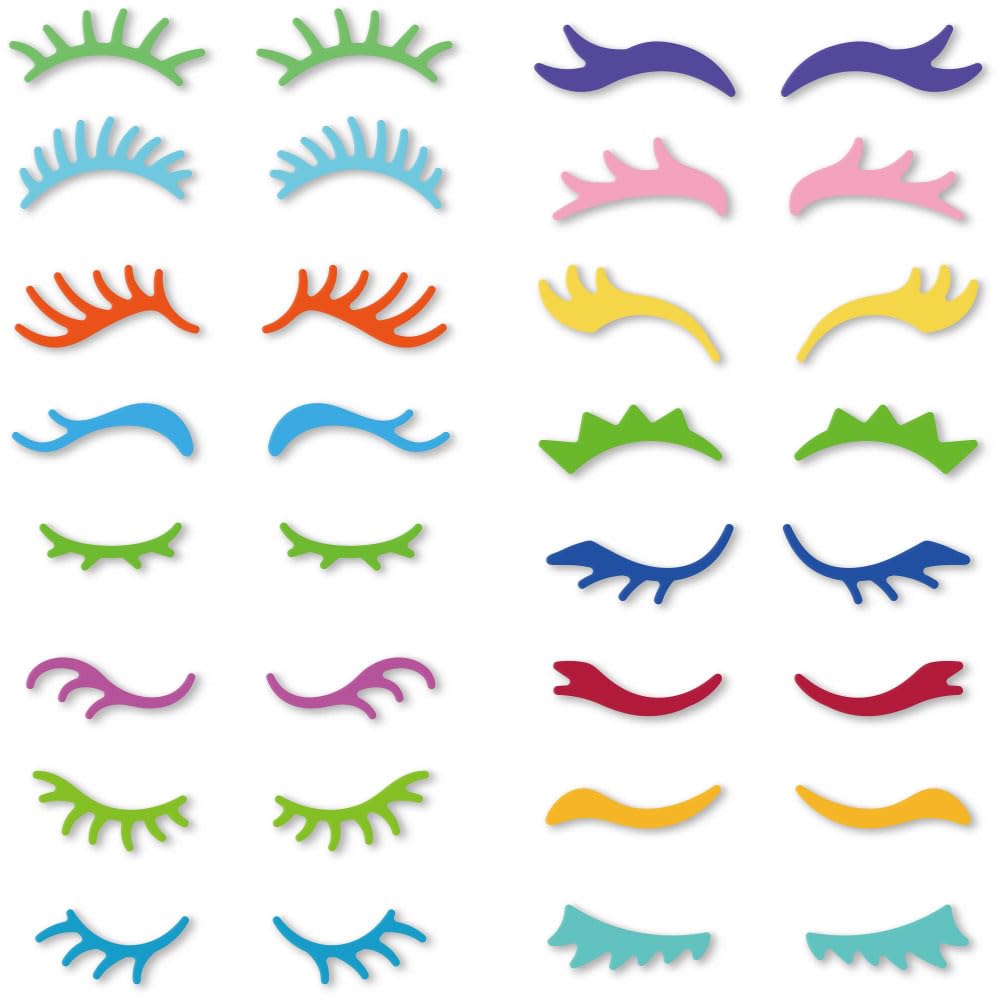 DELORIGIN 16 Styles Eyelash Cutting Dies Card Borders Stitch Die Cut Carbon Steel Die Cuts Stencils Card Scrapbooking Embossing Template Dies for DIY Paper Craft Card Making Albums Gift Decor