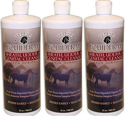 EQUIDERMASheath and Udder Cleanser for Horses, 32 Ounces Per Bottle (3 Pack - 32 Ounces)3