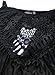 MIHOLL Cold Shoulder Tops for Women Long Sleeve Shirts Halter Neck Flowy Loose Blouse Tunic (Medium, Black)