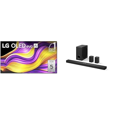 LG 83" 8K OLED TV, 7.1.3ch Dolby Atmos Soundbar with Dolby Atmos Soundbar and Wireless Surround Speakers (2025, 2024 Models)
