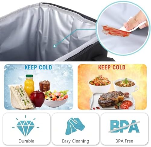 Kühltaschen, Faltbare Isolier-Thermotasche, Dunkelblau