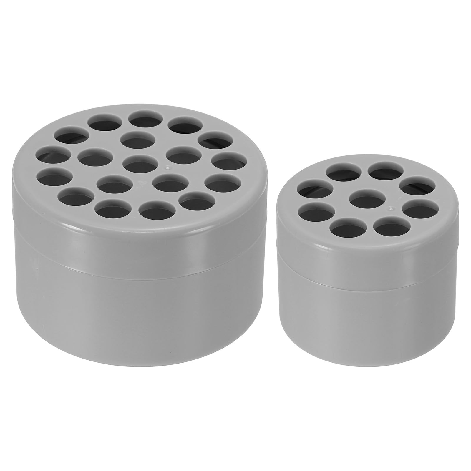 PATIKIL Spiral Flower Stem Holder, 2 Pcs Spiral Stem Holder Small & Large Spiral Ikebana Stem Holder for DIY Flower Vases Decoration, Grey