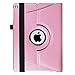 Fintie Rotating Case for iPad 6th / 5th Generation (2018 2017 Model, 9.7 inch), iPad Air 2 (9.7 Inch), iPad Air 1 (9.7 Inch) - 360 Degree Rotating Protective Stand Cover Auto Sleep, Pink