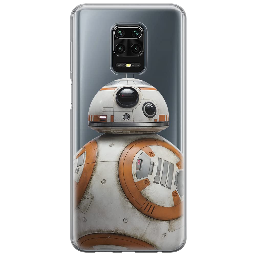 ERT GROUP mobile phone case for Xiaomi REDMI NOTE 9 PRO/ 9S original and officially Licensed Star Wars pattern BB 8 002 optimally adapted to the shape of the mobile phone, partially transparent