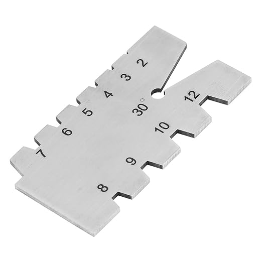 Thread Gauge, 1pc Stainless Steel Thread Gauge, 30 Degree Grinding Gage Inspection Tool High