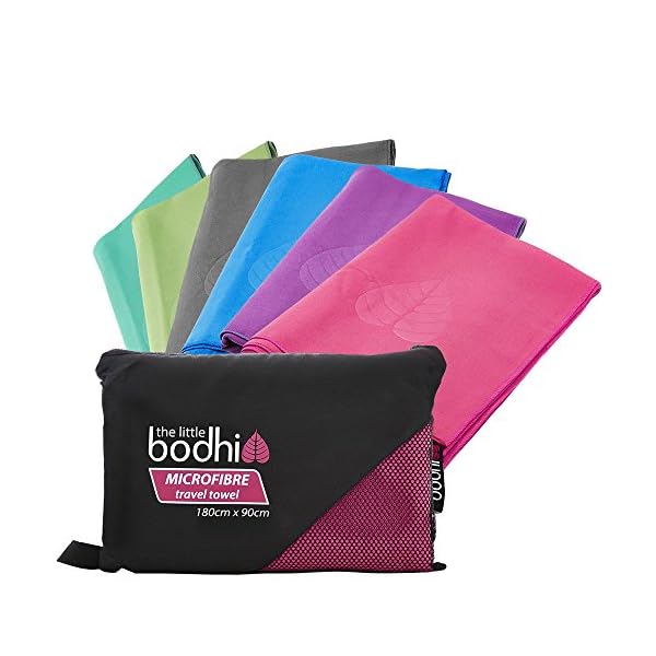 Microfaser Handtuch 180cm x 90cm – Packtowl/Camping/Yoga/Sportstücher – Microfibre travel Towel (Pink/Rosa)