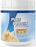 Pure Protein Natural Whey Protein,  Vanilla Cream Shake, 14 Ounce