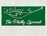 Personalized Corner Philadelphia Eagles Beach Towel - Philly Special Super Bowl Champs - Football Mens Apparel