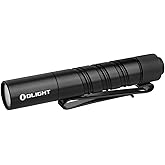 OLIGHT I3T 2 EOS Pocket EDC Flashlight, 200 Lumens Compact Bright Handheld Flash Lights, Dual-Output Tail Switch with AAA Battery and Two-Way Pocket Clip for Camping and Hiking (Black)