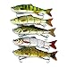 Isafish Fishing Lure 4 Sections Swimbait Bait Tackle